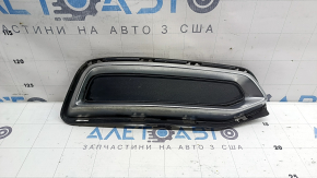 Накладка губы заднего бампера левая Audi A6 C8 19-23 с молдингом, хром, S-line