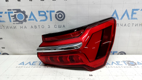 Фонарь внешний крыло правый Audi A6 C8 19-25 без анимации с хром молдингом, царапины