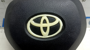 Подушка безпеки airbag в кермо водійська Toyota Rav4 19-25 чорна, сліз хром