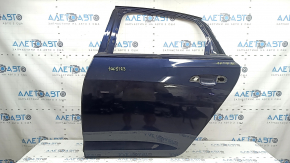 Дверь голая задняя левая Audi A6 C8 19-21 синий LX5B, с ограничителем и кожухом