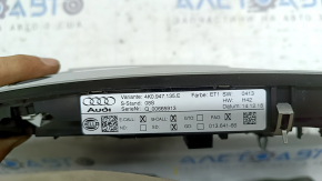 Плафон освітлення передній у зборі Audi A6 C8 19-25 під панораму, сірий, подряпини