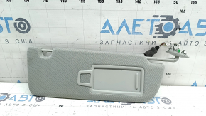 Козирок правий Audi A6 C8 19-23 під підсвічування, сірий, без гачка