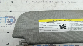Козирок лівий Audi A6 C8 19-23 під підсвічування, сірий, без гачка, під хімчистку