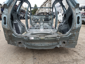 Задняя панель Toyota Prius V 12-17 на кузове, зеленая