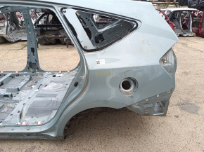 Четверть крыло задняя левая Toyota Prius V 12-17 на кузове, зеленая, тычки