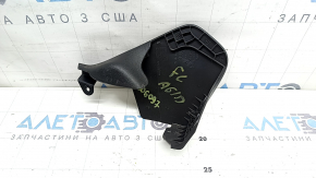 Накладка сидіння водія збоку внутрішня права Audi A6 C8 19-25 чорна, затерта