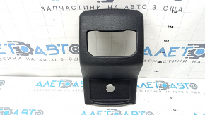 Накладка центральной консоли задняя Ford Fusion mk5 17-20 черная, под воздуховоды, царапины, надломаны крепления