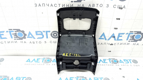 Накладка центральной консоли задняя Ford Fusion mk5 17-20 черная, под воздуховоды, царапины, надломаны крепления