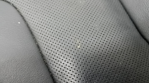 Обшивка подушки пассажирского сиденья Ford Fusion mk5 17-20 titanium, кожа черная, перфорация, под вентиляцию и подогрев, царапины