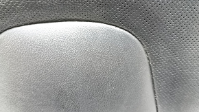Обшивка подушки водительского сиденья Ford Fusion mk5 17-20 titanium, кожа черная, перфорация, под вентиляцию и подогрев, царапины