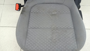 Сидіння водійське Ford Escape MK4 21-22 без airbag, механічне, з підігрівом, сіра тканина з чорним, під хімчистку, дефект тканини