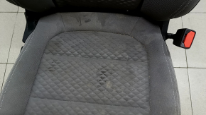 Сидіння пасажирське Ford Escape MK4 21-22 без airbag, механічне, з підігрівом, сіра тканина з чорним, під хімчистку