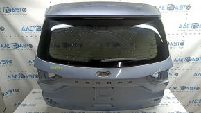 Дверь багажника голая со стеклом Ford Escape MK4 20-22 синий GP, со спойлером, стоп-сигналом, трапецией, поводком и заглушкой поводка дворника, царапины на стекле, тычка, треснут поводок дворника