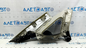 Накладка задней стойки верхняя правая Ford Fusion mk5 17-19 серая с черной накладкой, царапины
