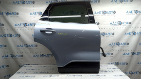 Двері в зборі задні права Ford Escape MK4 20-26 синій GP, верхній хром молдинг, подряпини на накладках, затерті