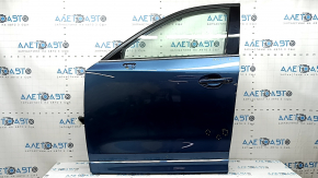 Двері в зборі передня ліва Mazda CX-5 17-25 keyless, триплекс, синій 45B, тички, подряпини на накладці