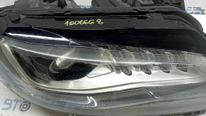 Фара передня права в зборі Lincoln MKZ 17-19 level 7, LED, тип 2, відколи, під полірування, подряпини