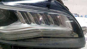 Фара передня права в зборі Lincoln MKZ 17-19 level 7, LED, тип 2, відколи, під полірування, подряпини
