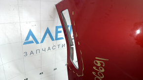 Бампер передній голий Lincoln MKZ 17-20 без парктроніків без буксирувального гака, червоний, затертий, подряпини, сколи, незаводські отвори, притиснутий, тріснуте кріплення, надриви