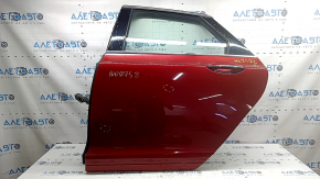 Двері в зборі задні ліві Lincoln MKZ 13-20 keyless, червоний RR, тички, потріскані бічні накладки