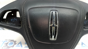 Подушка безпеки airbag в кермо водійська Lincoln MKZ 17-20 чорна, подряпини