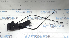 Кронштейн ручки відкриття замка капота підкапотного Audi A6 C8 19-20 з тросиками, зламане кріплення тросика