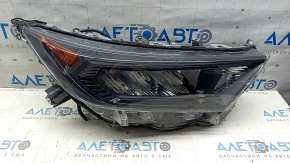 Фара передня права Toyota Rav4 19-24 відбивач, чорна, USA built подряпини