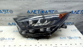 Фара передняя левая Toyota Rav4 19-25 отражатель, черная, USA built царапины