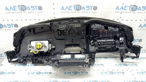 Торпедо передня панель з Airbag Mazda CX-5 17-25 чорна, пепепод проекцію