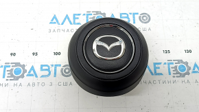 Подушка безопасности airbag в руль водительская Mazda CX-5 19-25 черная с хром обрамлением