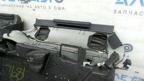 Подушка заднего ряда сидений 2 ряд Jeep Grand Cherokee WL 22-24 кожа черная серая строчка, с подогревом, треснут пенопласт, под химчистку, отсутствует фрагмент пенопласта