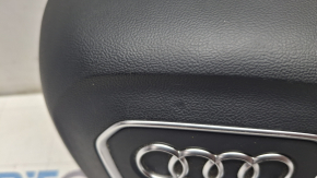 Подушка безопасности airbag в руль водительская Audi Q5 80A 18-24 черная, тип 2, царапина, вмятина, потертости