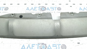 Накладка губы переднего бампера Ford Edge 19-24 серая, царапины, сколы