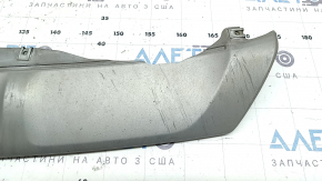 Накладка губы переднего бампера Ford Edge 19-24 серая, царапины, сколы