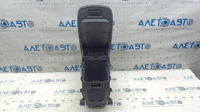 Подлокотник Toyota Venza 21-24 кожа черная, серая строчка, с кронштейном и корпусом