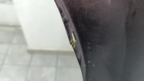 Бампер задний голый Toyota Prius 50 Prime 17-22 без парктроников, графит, примят, царапины, трещины, надломаны крепления