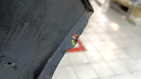 Бампер задний голый Toyota Prius 50 Prime 17-22 без парктроников, графит, примят, царапины, трещины, надломаны крепления