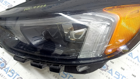 Фара передняя левая в сборе Ford Edge 19-24 LED темная, под полировку