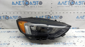 Фара передняя правая в сборе Ford Edge 19-24 LED темная, под полировку