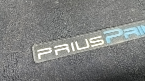Комплект ковриков салона ткань Toyota Prius 50 Prime 17-22 черная, под чистку