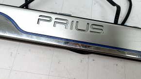 Комплект накладок порогу зовнішніх PRIUS Toyota Prius 50 16-22 хром, з підсвічуванням, подряпини