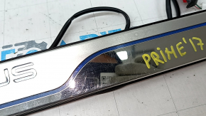 Комплект накладок порогу зовнішніх PRIUS Toyota Prius 50 16-22 хром, з підсвічуванням, подряпини