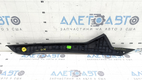 Накладка центральной консоли боковая верхняя левая Audi A5 F5 18-25 черная, царапины