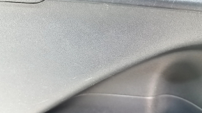 Обшивка двери карточка передняя левая Toyota Prius 50 Prime 17-22 черная, вставка кожа черная, подлокотник кожа черная, с накладкой и управлением стеклоподъемника, потерта
