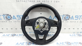 Кермо голе Audi A5 F5 18-24 шкіра чорна з підігрівом без кнопок і пелюсток, під хімчистку, подряпини