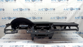 Торпедо передняя панель с AIRBAG Audi A5 F5 18-25 черная, ржавый пиропатрон