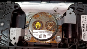 Торпедо передняя панель с AIRBAG Audi A5 F5 18-25 черная, ржавый пиропатрон