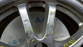 Диск колесный R15x6.5J ET40 Toyota Prius 50 Prime 17-22 оттенок серебро, бордюрка