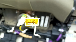 Торпедо передняя панель с AIRBAG Toyota Venza 21-24 под проекцию, кожа, черная, царапины