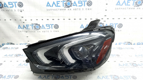 Фара передня ліва в зборі Mercedes W167 GLE 20-23 LED з ущільнювачем, подряпини, полірування, жовтить LED